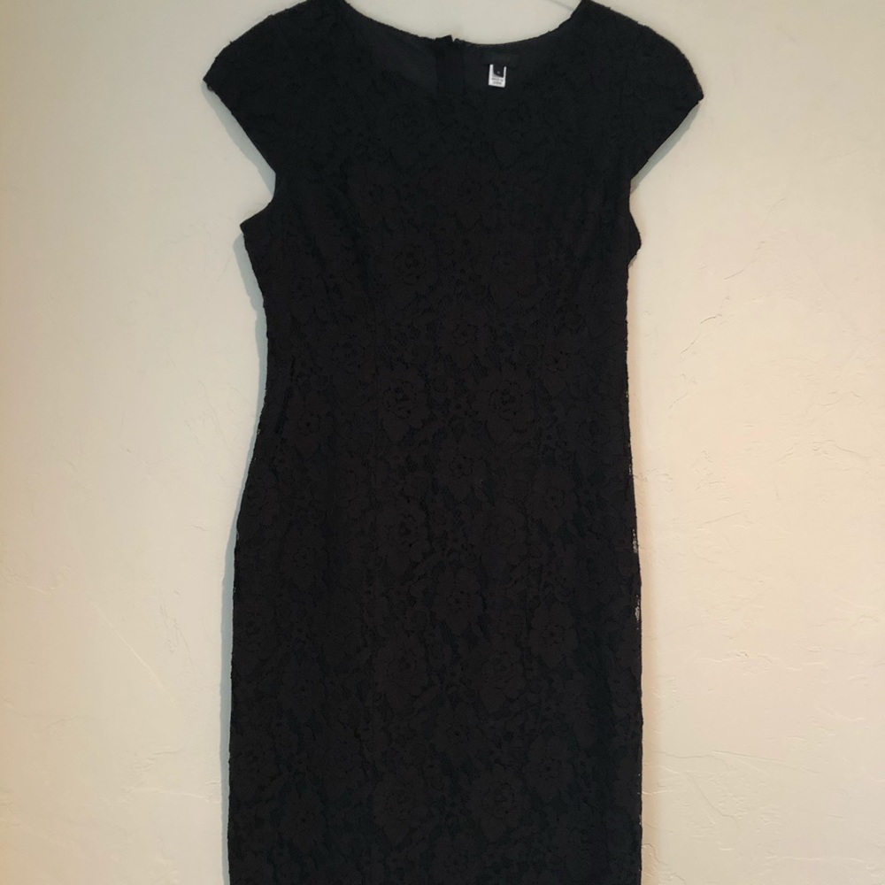 Black lace sheath/cocktail dress
